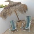 PATIO avec parasol en paille